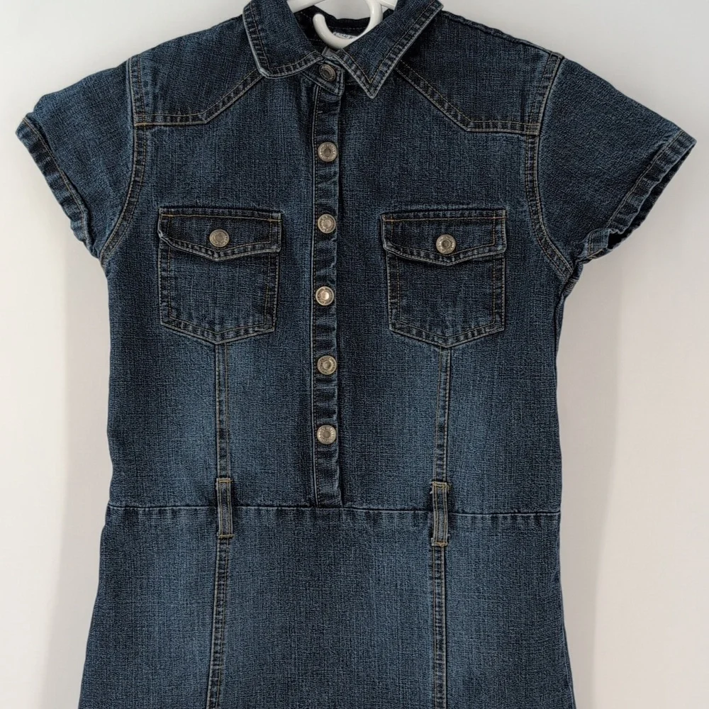 Old Navy Denim Kids Dress size 10 in great condition .